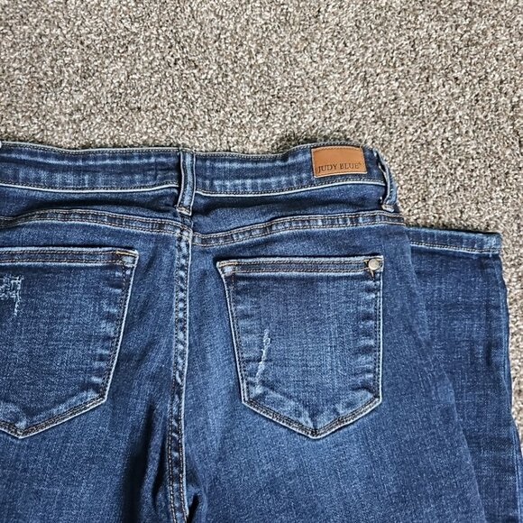 Judy Blue Los Angeles Womens Size 7x28 Slim Fit Stretchy Waist Denim Jeans - Picture 3 of 10